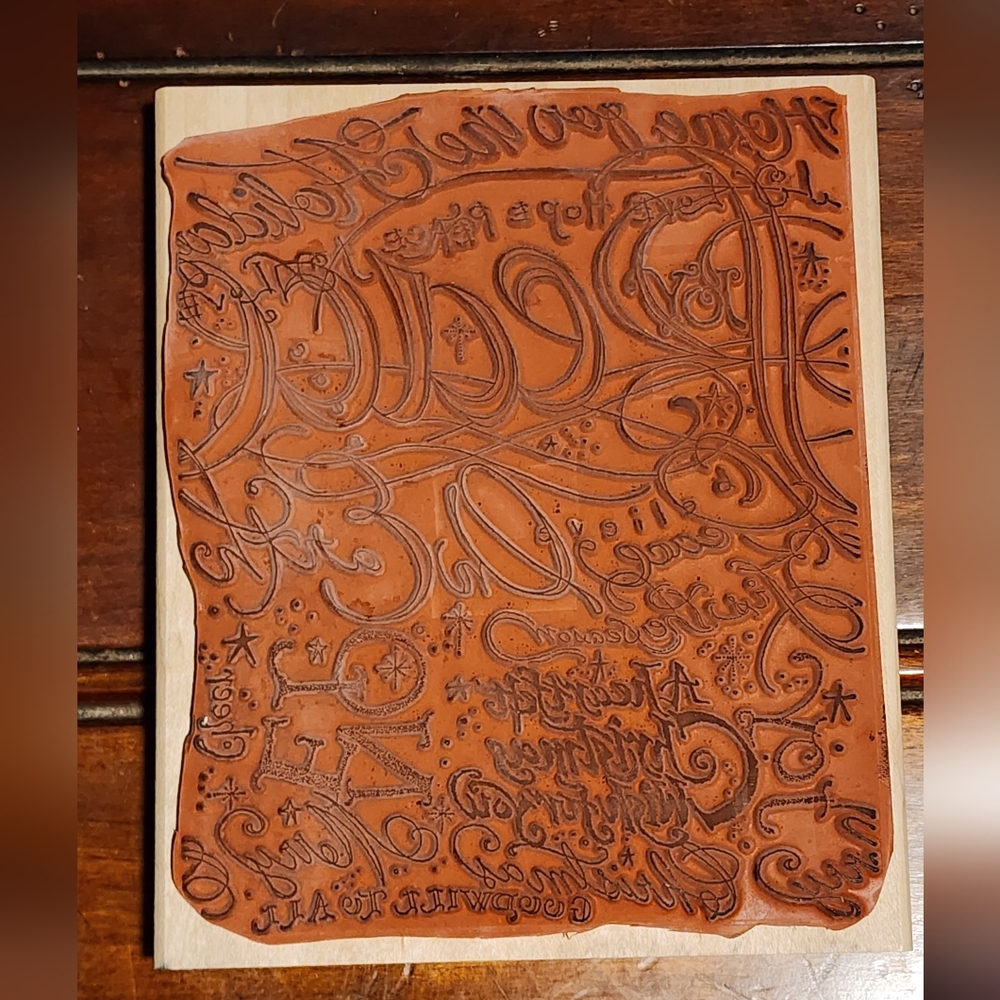 Stampin' Up! Holiday Peace Wooden Stamp Set - Picture 3 of 11